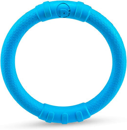 Petface Toyz Rubber Ring Dog Toy, Large, Blue