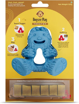 Dogsee Play Extremely Strong Treatoy Blue - Microwaveable Dog Toy - Strong Bordom Busters