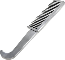 Aluminum Alloy Horse Mane and Tail Comb - Grooming Tool for Removing Loose Undercoat Knots
