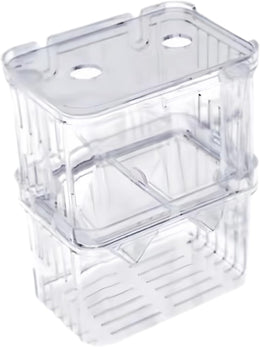 Aquarium Fish Breeding Box, Fry Separator for Tank, Transparent Plastic Small Isolation Box for Baby Fishes, Shrimp, Clownfish, Guppy