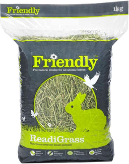 Friendly Readigrass For Rabbits & Guinea Pigs - 1kg - A More Nutritional Alternative To Traditional Hay