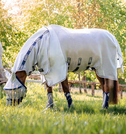 Horseware Fly Sheet Rambo Protector Silver-Blue in Size: 6'0/183 cm (EU). - Silver-Blue - 6'0/72