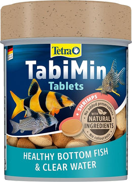 Tetra Tabimin Fish Food, Complete Fish Food with Shrimps for All Bottom-Feeding Fish, 275 Tablets