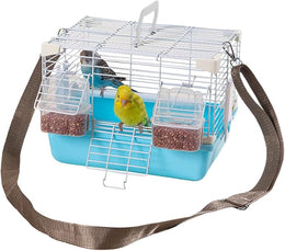 Bird Travel Cage, Portable Lightweight Design, Convenient Handle, 10.63x7.87x7.87 Inches, Heavy Duty Small Animal Supplies Ideal for Cockatiels, Peony Budgies, Other Birds