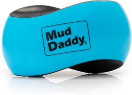 Mud Daddy Detangler and Deshedder Brush, All Coat Types, Easy Grab, Blue