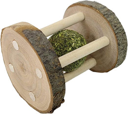 Hamster Rabbit Chew Toy Natural Wooden Play Toy, Rabbit Toys, Wood Teeth Grinding with Bell for Parrot,Chinchilla, Guinea Pig, Hamster Small Animals Toys for Pet Supplies