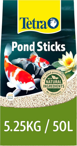 Tetra Pond Fish Food Sticks - biologically balanced for pond fish, 50L/5250g