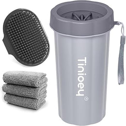 Dog Paw Cleaner for Large Dogs (with 3 Absorbent Towels), Dog Paw Washer Muddy Paw Cleaner, Pet Foot Cleaner