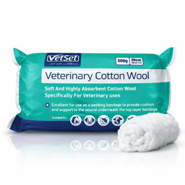 Cotton Wool Roll 500g, 30cm | Veterinary Cotton Wool for Horses, Dogs & Livestock | Premium & Highly Absorbent Padding for Wound Care & First Aid