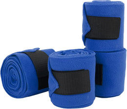 Elastic Horse Leg Bandage, Flannel Self-Adhering Wrap, Support for Injury Recovery, Training, Equestrian Riding, Competition (Blue)