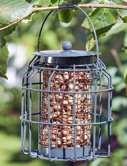 Garden Mile Bird Feeder, Squirrel Proof Cage, Ideal for Wild Bird nuts Outdoor Garden Bird Squirrel Guard Feeder Hanging Wildlife (Smaller Bird Feeder for Peanuts)