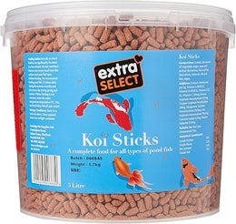 Extra Select Complete Koi Sticks Fish Food Tub, 5 Litre