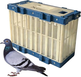 Pigeon Cage - Travel Carrier with Lock for Parakeets and Parrots, Breathable Bird Cage for Transport, Training, Release | Bird Carry Box for Racing Pigeons, Outdoor, Competition, Reporting, Visitation