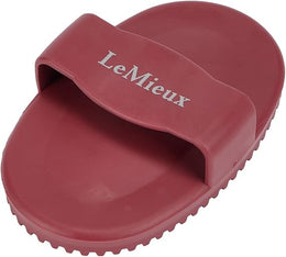 LeMieux Essentials Grooming Brushes - Red - Rubber Curry Comb