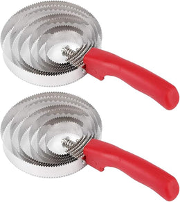 Horse Grooming Brush with Metal 6 Rings - Livestock Hair Shedding Comb Deshedding Tool