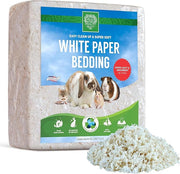 SMALL PET SELECT Premium Small Animal Bedding, Unbleached White Paper Bedding for Small Indoor and Outdoor Pets, Made in USA, 56 L Pack