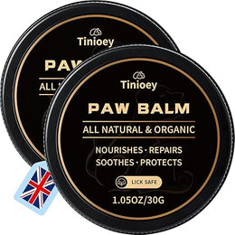 Dog Paw Balm for Dogs & Cats (30g*2) | 2 Pack All Natural Dog Nose Balm Dog Paw Protector/Moisturizer/Soother for Dry Cracked Paws & Nose | Dog Gifts Dog Essentials