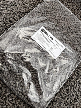HERONS - Premium Sturgeon Pellets, 6mm Premium Fish Food, For all Sturgeon Species, Sterlets, Improves Growth and Enhances Immune System, High Protein, Sinking Pellets - 1Kg
