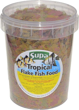 Supa Aquarium Fish Food Tropical Flake 1 Litre | Premium Quality Nutritious Fish Food Offering a Complete Balanced Diet