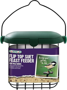 Gardman A04246 Flip Top Suet Feeder Bird, Multi-Colour, 350 g