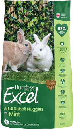 Excel Rabbit Food, Green, 9 kg (Pack of 1)