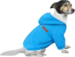 Dog Hoodie Dog Sweatshirt Elasticity Fabric is Quite Comfortable, Soft and Warm for the Animal and Easy to Wear (Blue, 3XL)