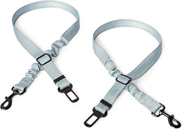 Dog Seat Belt, Adjustable Dog Car Harness, Adjustable Belt:67cm, Collapsible Travel bowl:13cm x 5.5cm / 1.5cm, Black/Blue/Orange
