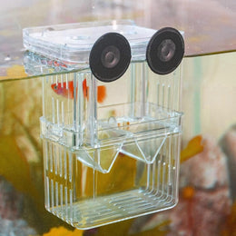 Aquarium Breeding Box for Fish Tank, Aquarium Hatchery Incubator Tank with Suction Cups, Isolation Hatching Boxes Baby Fish Separator, Brine Shrimp Hatchery for Baby Small Fishs Shrimp Betta