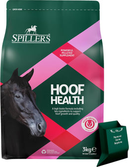SPILLERS Hoof Health Horse Supplement (3kg) Hoof Support with Biotin for Horses and Ponies, Supports Hoof Growth and Dry, Brittle, Cracked Hooves - 30 Day Supply Horse Supplements