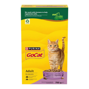 GO-CAT Adult Chicken and Duck Dry Cat Food 750g (Pack of 5)