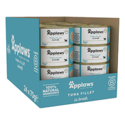 Applaws 100% Natural Wet Cat Food 24 x 70g Tuna Fillet Tins in Broth