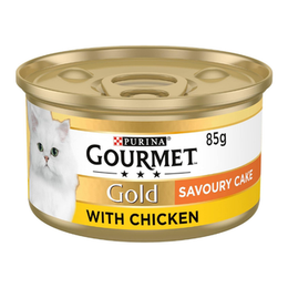 GOURMET Gold Savoury Cake Chicken Wet Cat Food 85g (Pack of 12)