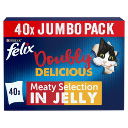 FELIX Doubly Delicious Countryside Selection in Jelly Wet Cat Food 40x85g