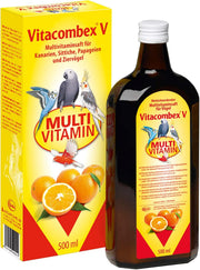 Vitacombex V Multivitamin Liquid 500 ml - for pet birds & chickens - For an optimal vitamin supply - Promotes health and condition - for young and adult birds