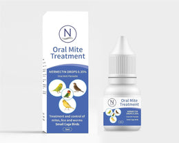Naqua - 5ml ORAL Mite Treatment for Birds Finches, Budgies, Canaries & Small Cage Bird's. Birds 60g to 500g. Kills lice, fleas & ticks. Vet Strength Medicine