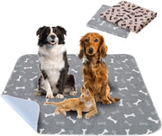 2 Pack 80*70cm Washable Puppy Pads, Non-Slip Waterproof Pet Pee Mat Super Absorbent, Reusable Puppy Training Pads for Home/Car/Travel