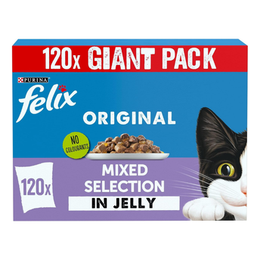 FELIX Original Mixed Selection in Jelly Wet Cat Food 120x85g