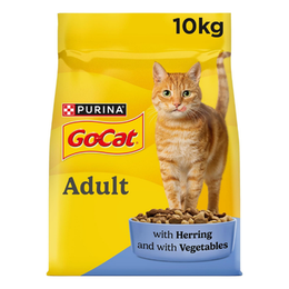 GO-CAT Herring with Vegetables Dry Cat Food 10kg