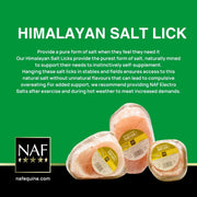 NAF Himalayan Salt Lick Medium – 100% Natural Rock Salt for Horses – Rich in Trace Minerals – Supports Hydration, Electrolyte Balance & Overall Health