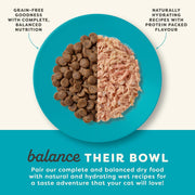 Applaws Complete and Grain Free Dry Adult Cat Food 2kg, Chicken with Salmon High Protein Cat Kibble (Pack of 1)