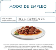 Gourmet Purina Perle fine strip with chicken, beef, salmon and rabbit, wet food for cats (60 pcs x 85 g packets).