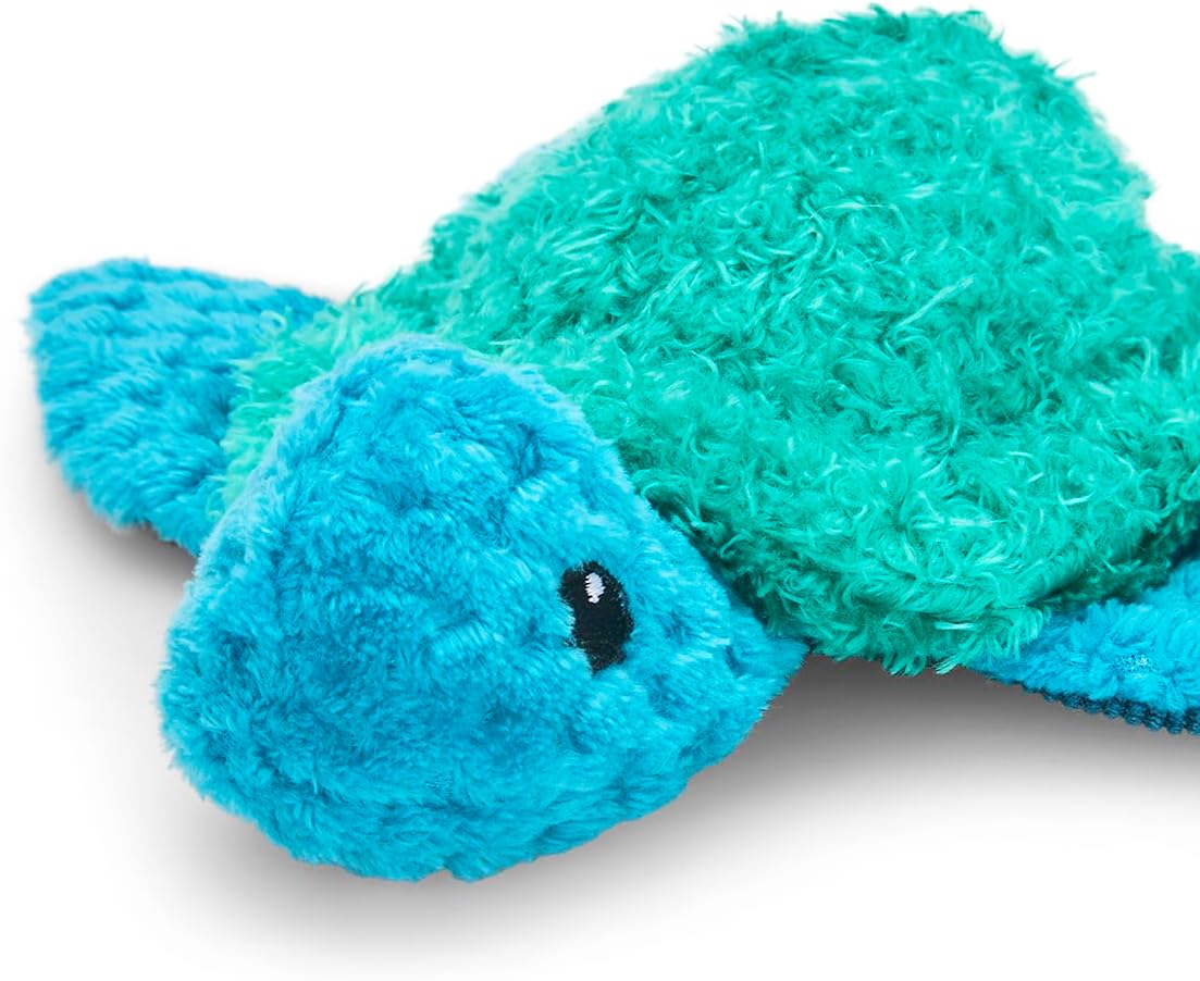 Petface (Little Petface) Talulah Turtle Plush Puppy Dog Toy with Built-In-Squeaker (Pack of 1)