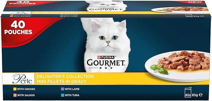 GOURMET Perle Delighters Collection in Gravy Wet Cat Food 40x85g