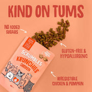 Scrumbles Chicken Krunchies, Pillow Cat Treats, 60g