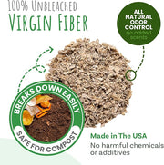 SMALL PET SELECT Brown Natural Paper Bedding, Soft Animal Bedding with Odor Control for Guinea Pig, Rabbit, Hamster, or Bunny, Cage Accessories, Made in the USA, 178L