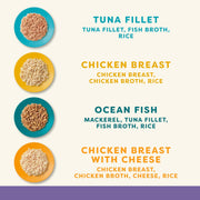 Applaws 100% Natural Adult Wet Cat Food, 12x70g Tins, Multipack Fish and Chicken Mixed Selection in Broth 70g Can