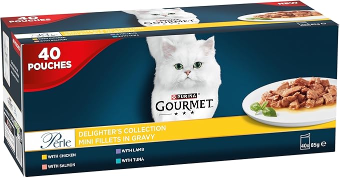 GOURMET Perle Delighters Collection in Gravy Wet Cat Food 40x85g