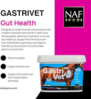 NAF Five Star GastriVet 2kg – Advanced Gastric Supplement for Horses – Supports Stomach Lining, Gut Health & pH Balance – With Prebiotics, Probiotics & Postbiotics