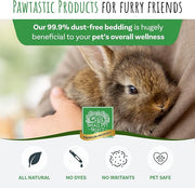 SMALL PET SELECT Brown Natural Paper Bedding, Soft Animal Bedding with Odor Control for Guinea Pig, Rabbit, Hamster, or Bunny, Cage Accessories, Made in the USA, 178L