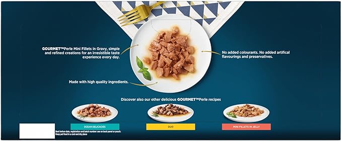 GOURMET Perle Delighters Collection in Gravy Wet Cat Food 40x85g